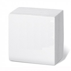 Servilleta 30x30 1c blanca c.6000
