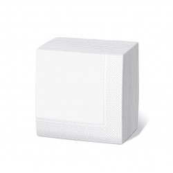 Servilleta 20x20 2c blanca c.6000