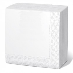 Servilleta 40x40 3c blanca c.1800