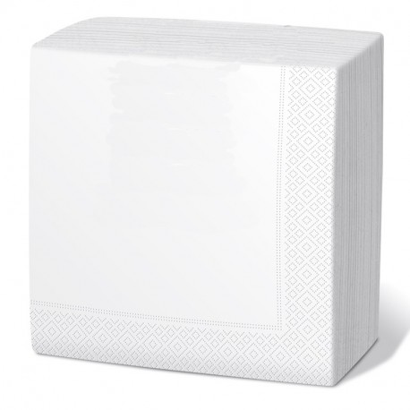 Servilleta 40x40 3c blanca c.1800