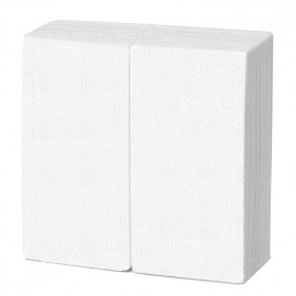 Servilleta 40x40 pta-pta 1/8 blanca c.1800