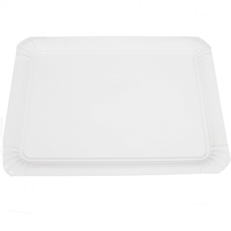 Safata cartró laminada blanca 24x31 p.100