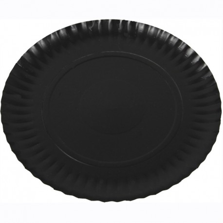Plat cartró laminat negre 23cm p.100