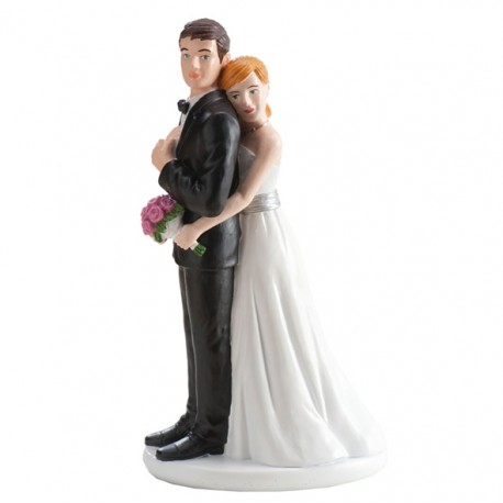 Pareja boda chica Abrazando 16cm p.2