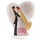 Pareja boda metal Corazón 18cm p.2