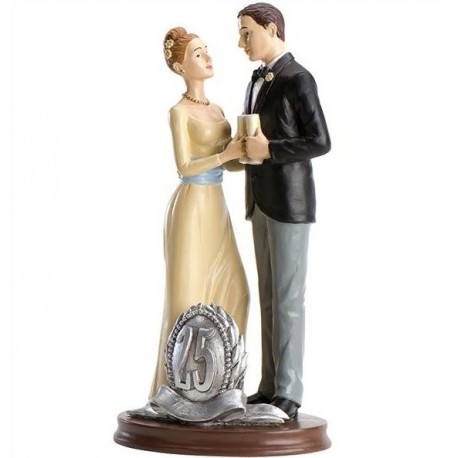 Pareja boda 25 Aniversario Brindis 19cm p.2
