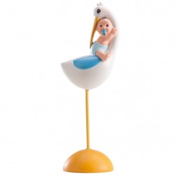 Cigüeña con niño 13,5cm p.6