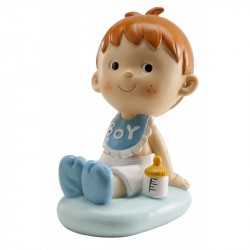Niño bautizo con babero 11cm p.6