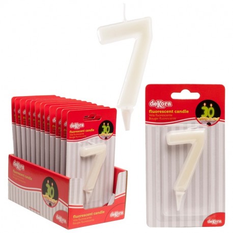 Display espelma aniversari fluorescent nº7 p.12