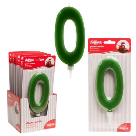 Display espelma aniversari gegant 15cm nº0 p.6