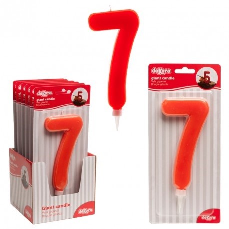 Display espelma aniversari gegant 15cm nº7 p.6