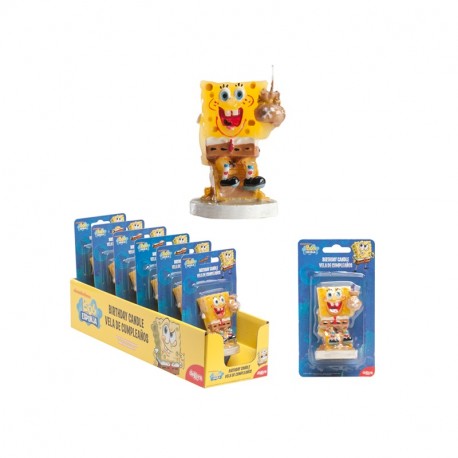 Display espelma aniversari Bob Esponja 8cm p.6