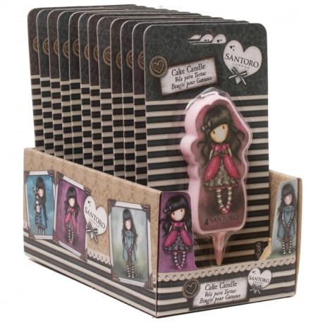 Display espelma aniversari Gorjuss 2D 7,5cm p.12