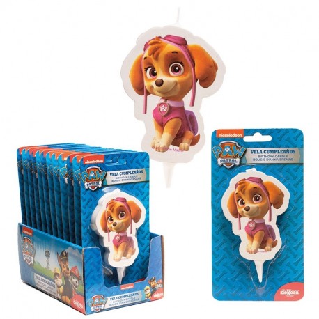 Display espelma aniversari Skye Paw 2D 7,5cm p.12