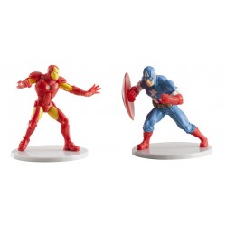 Set Avengers Iron Man y Capitán América 9cm p.12