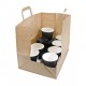 Bolsa a/plana 32+22x24cm kraft c.250