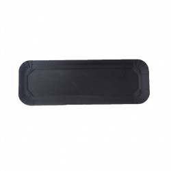 Bandeja tronco laminada negra 9,5x28 p.100