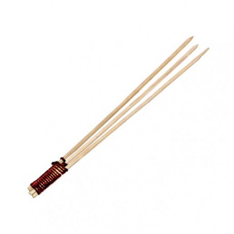 Pincho bambú con 3 puntas 8cm c.2000