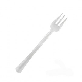 Mini tenedor transparente 11cm c.1000
