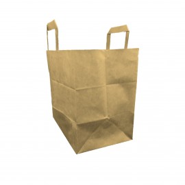 Bolsa a/plana 26+17x28cm kraft c.250
