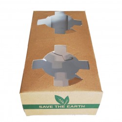 Bandeja cartón para 2 vasos c.500