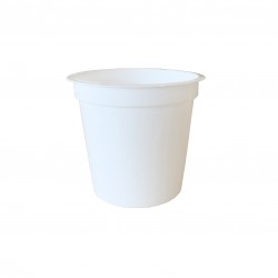 Tarrina PP 125cc Ø73mm blanca p.50