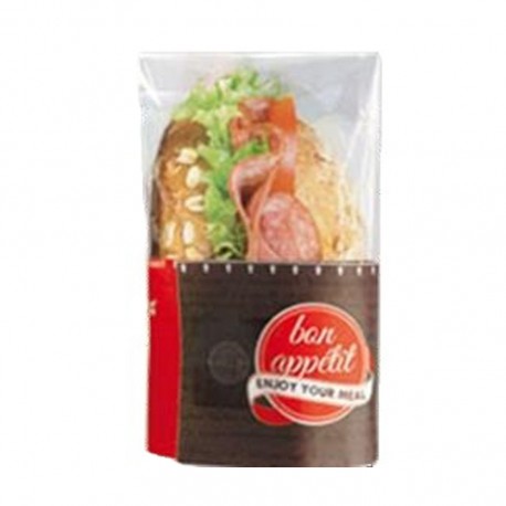 Bossa Snack Bag vermella 18x7/5x13cm c.1000
