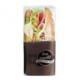 Bossa Snack Bag negra 33x8,5/7x13cm c.500