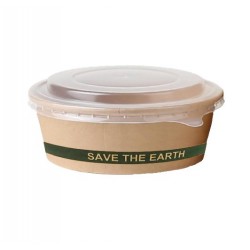 Ensaladera Ø15cm kraft c/tapa J750ml p 50