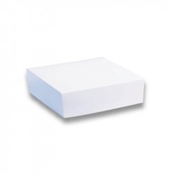 Caja para pastel blanca c/tapa S20x20x5 c 50