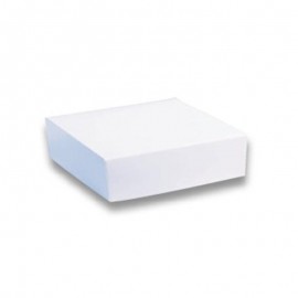 Caja para pastel blanca c/tapa S20x20x5 c 50