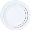 PLATOS CARTÓN ESTRIADOS BLANCOS